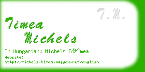 timea michels business card